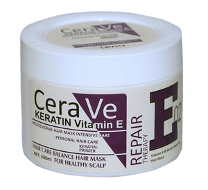 Cera Ve Keratin Vitamin E Repair Therapy E02 Hair Mask - 500ml