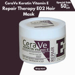 Cera Ve Keratin Vitamin E Repair Therapy E02 Hair Mask - 500ml